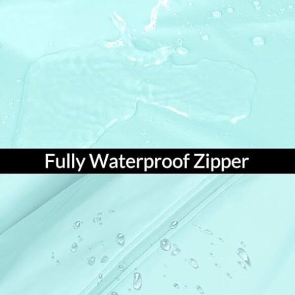 Women's Reflective Cycling Rain Jackets Windbreaker Waterproof (X-LARGE) - Picture 5 of 11